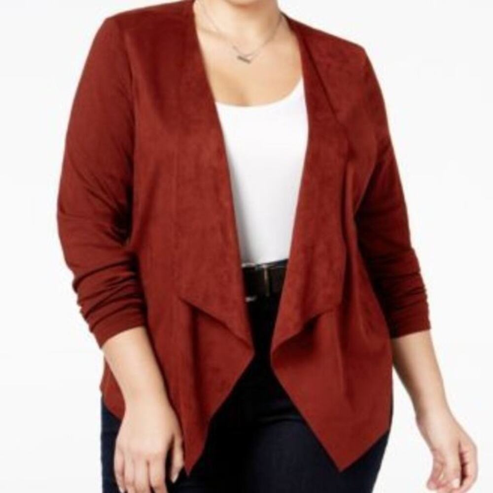 INC International Concepts Women's Rust Cardigan